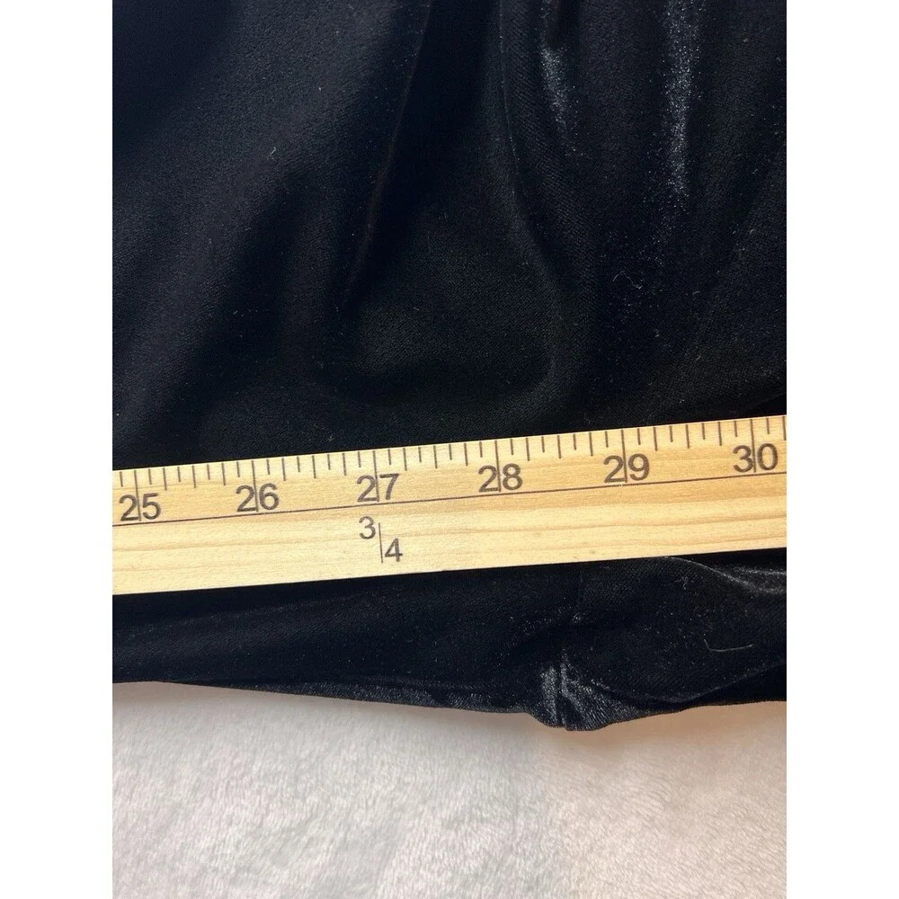 J.Crew Black Velvet Velour Leggings Women’s Large Stretch Pull On Pants